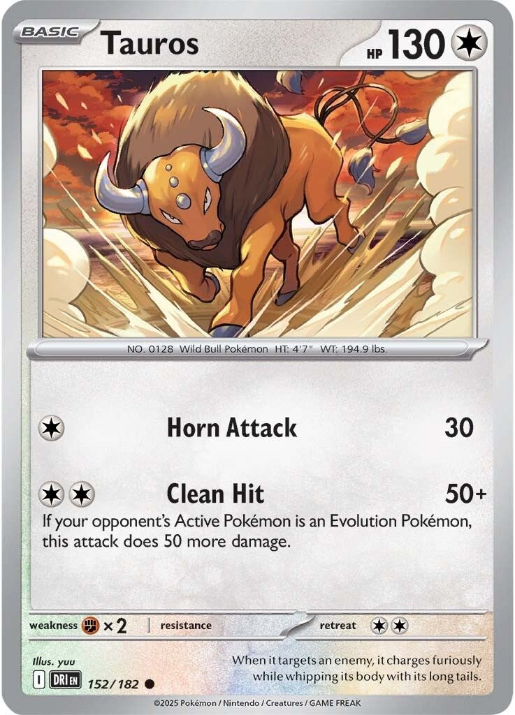 Tauros - 152/182 - Destined Rivals - Card Cavern