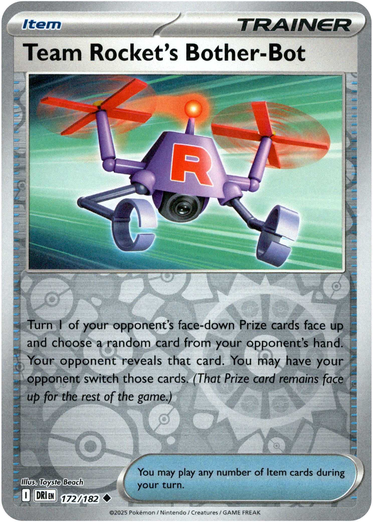 Team Rocket's Bother-Bot - 172/182 - Destined Rivals - Reverse Holo - Card Cavern