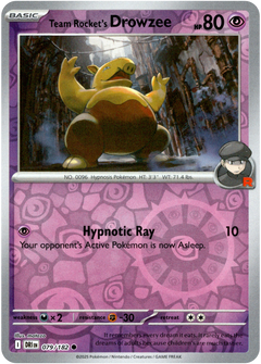 Team Rocket's Drowzee - 079/182 - Destined Rivals - Reverse Holo - Card Cavern