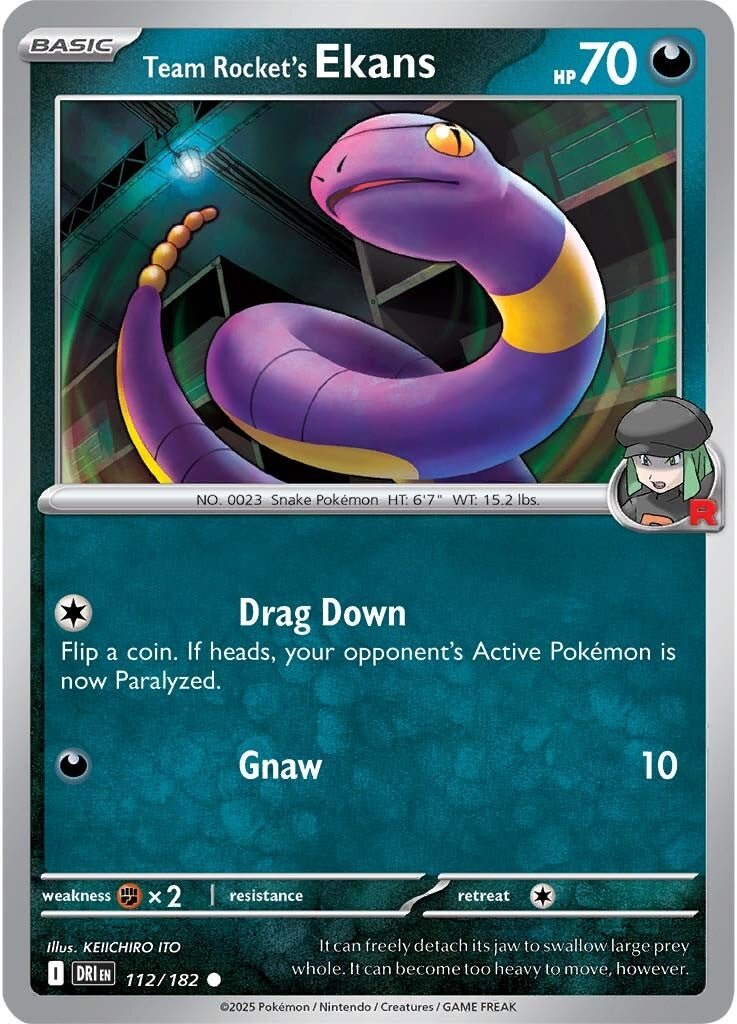Team Rocket's Ekans - 112/182 - Destined Rivals - Card Cavern