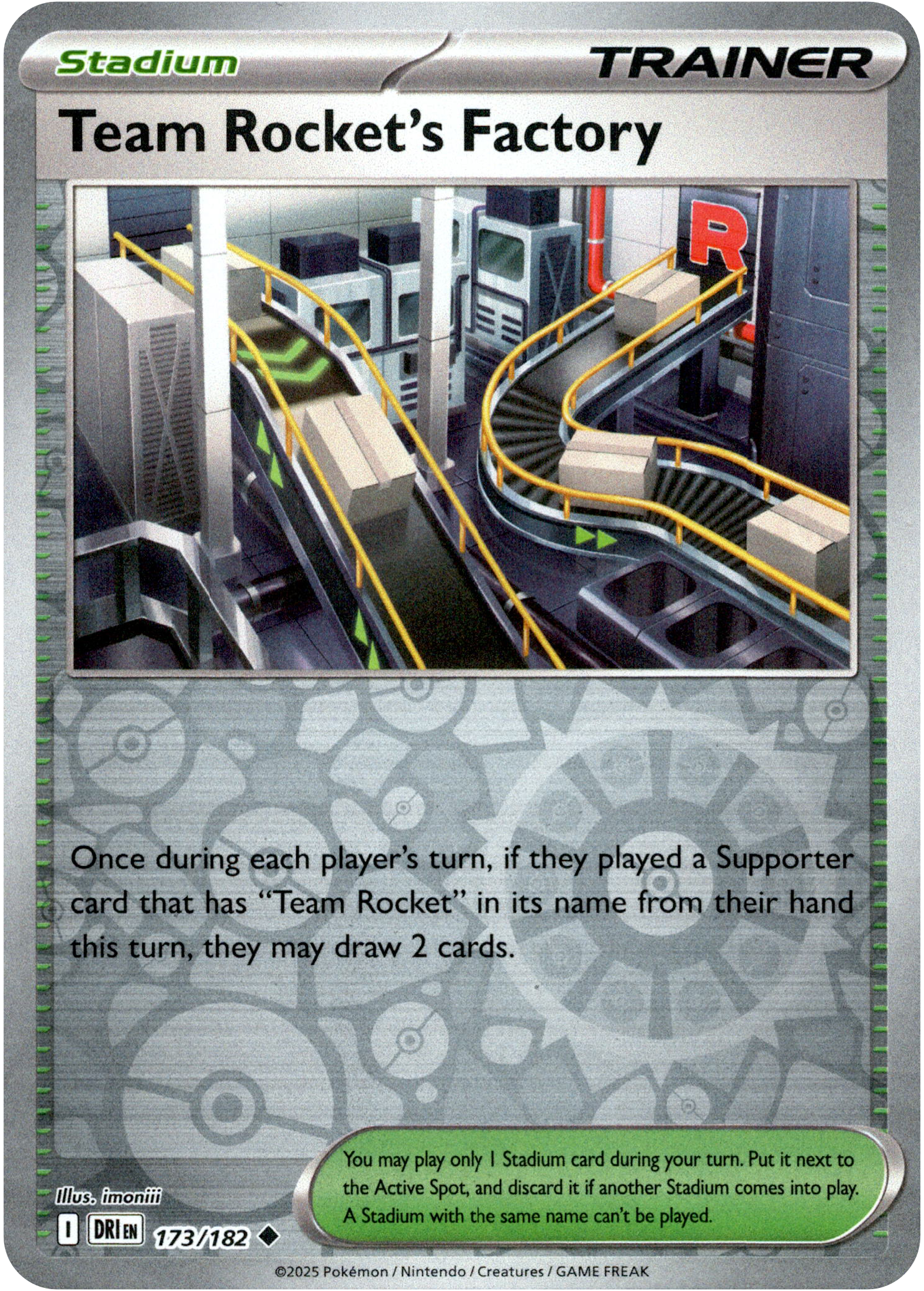 Team Rocket's Factory - 173/182 - Destined Rivals - Reverse Holo - Card Cavern