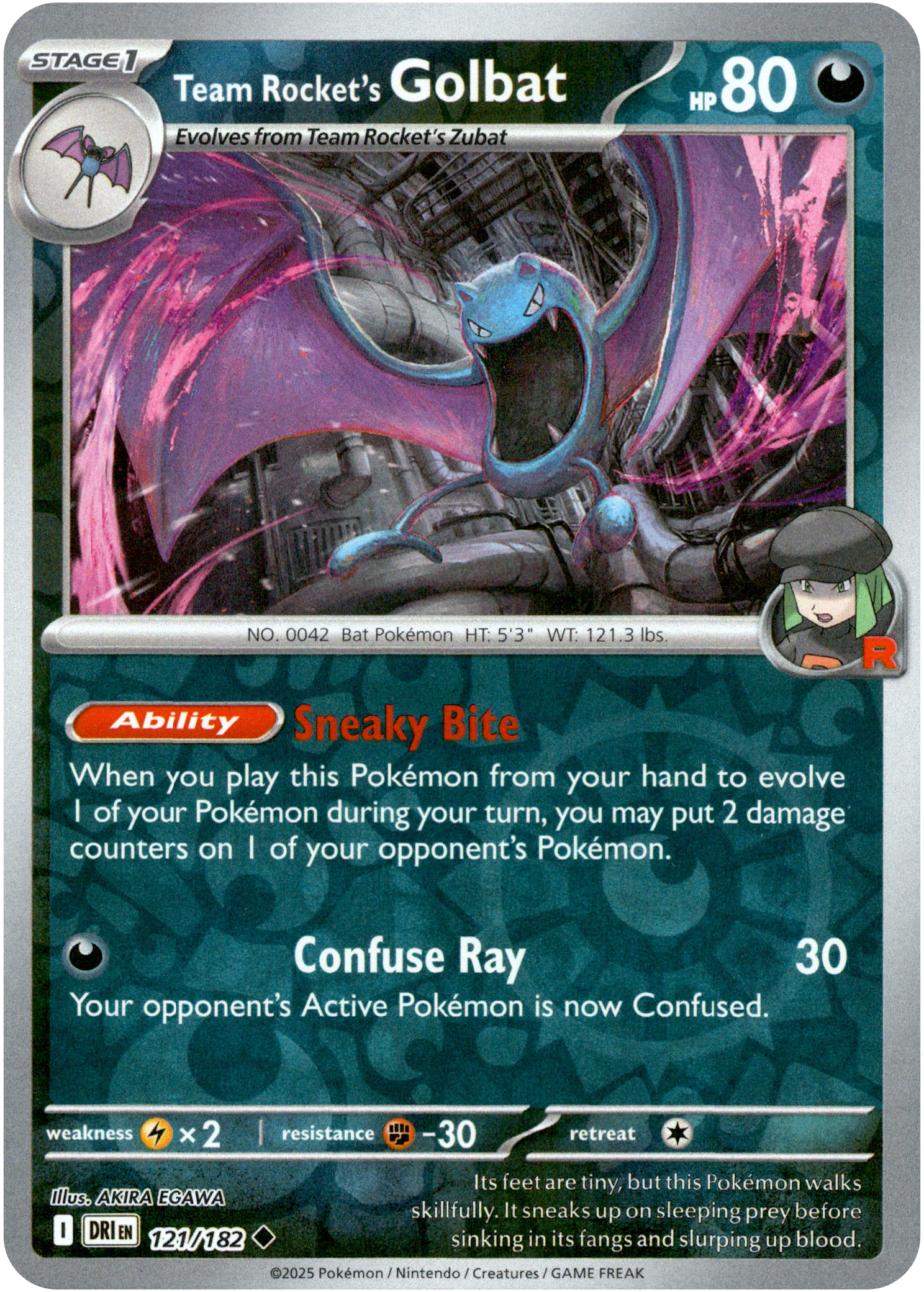 Team Rocket's Golbat - 121/182 - Destined Rivals - Reverse Holo - Card Cavern