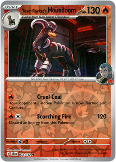Team Rocket's Houndoom - 038/182 - Destined Rivals - Reverse Holo - Card Cavern
