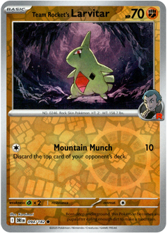 Team Rocket's Larvitar - 094/182 - Destined Rivals - Reverse Holo - Card Cavern