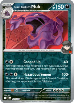 Team Rocket's Muk - 124/182 - Destined Rivals - Reverse Holo - Card Cavern