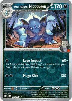 Team Rocket's Nidoqueen - 116/182 - Destined Rivals - Reverse Holo - Card Cavern