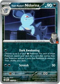 Team Rocket's Nidorina - 115/182 - Destined Rivals - Reverse Holo - Card Cavern