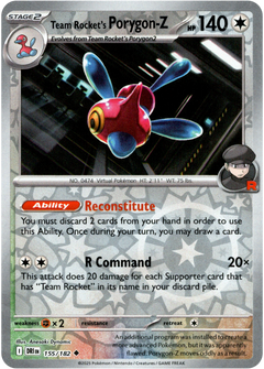 Team Rocket's Porygon-Z - 155/182 - Destined Rivals - Reverse Holo - Card Cavern