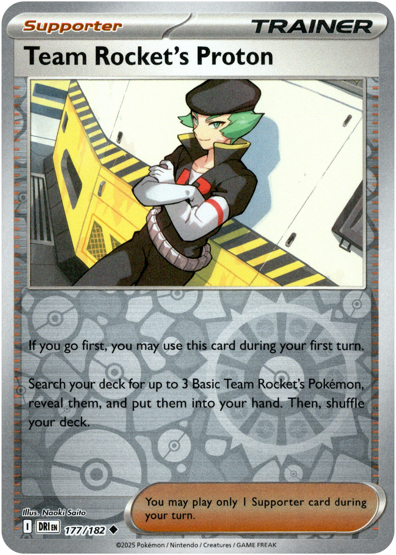 Team Rocket's Proton - 177/182 - Destined Rivals - Reverse Holo - Card Cavern
