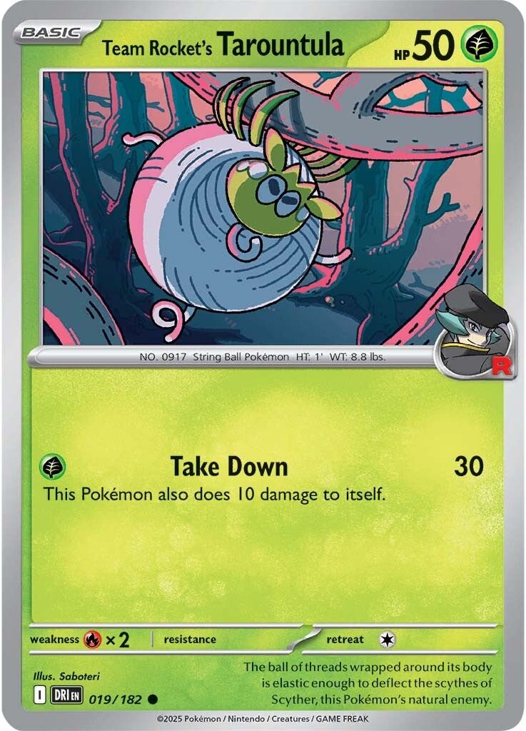 Team Rocket's Tarountula - 019/182 - Destined Rivals - Card Cavern
