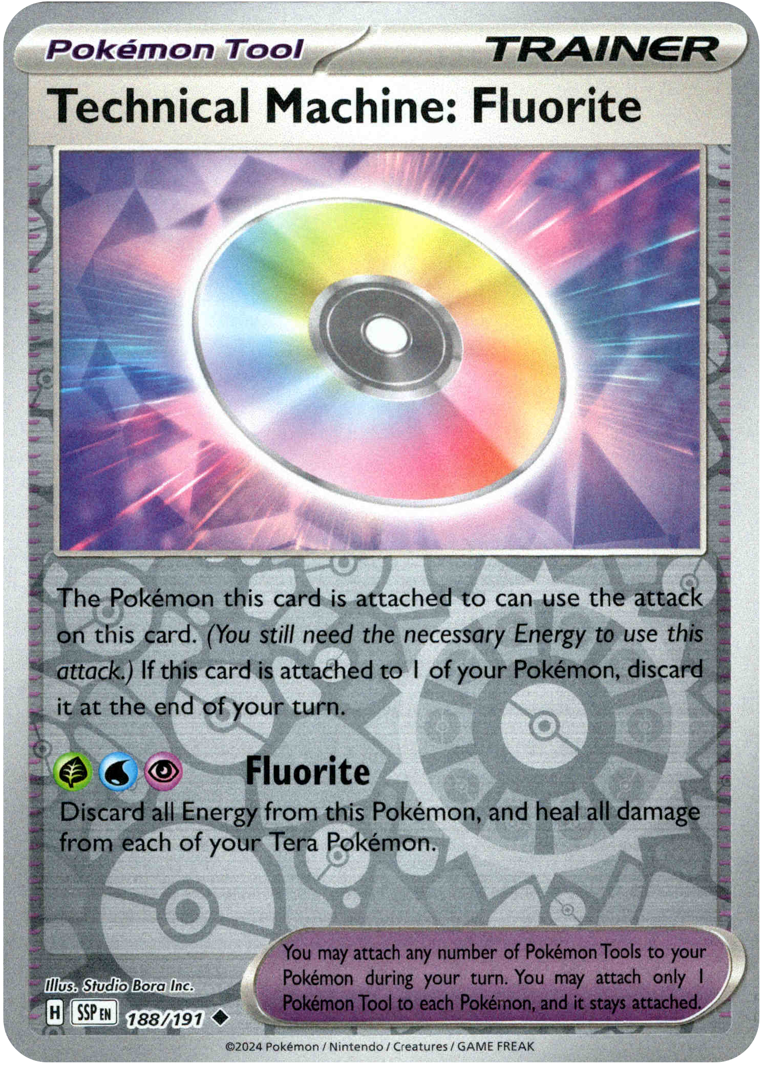 Technical Machine: Fluorite - 188/191 - Surging Sparks - Reverse Holo - Card Cavern