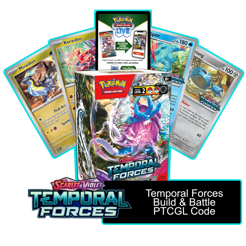 Temporal Forces Build & Battle Box 1 of 4 Promos PTCGL Code Card