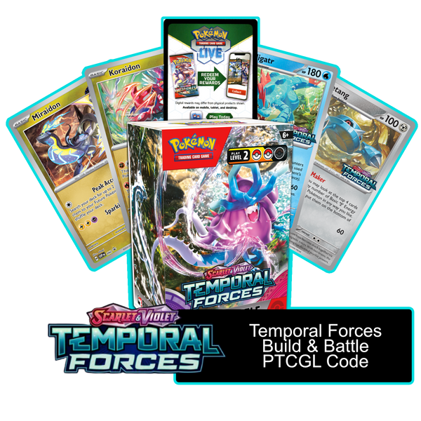 Temporal Forces Build & Battle Box - 1 of 4 Promos - PTCGL Code - Card Cavern