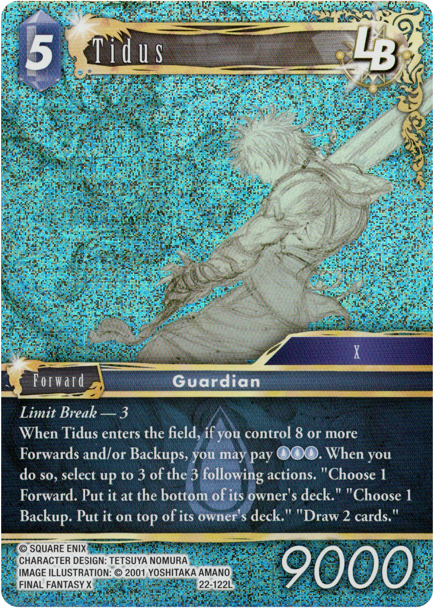 Tidus LB - 22-122L - Hidden Hope - Foil - Card Cavern