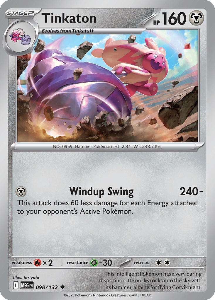 Tinkaton - 098/132 - Mega Evolution - Card Cavern