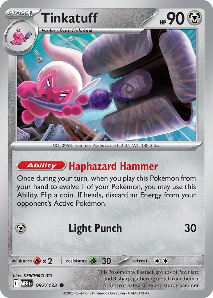 Tinkatuff - 097/132 - Mega Evolution - Card Cavern