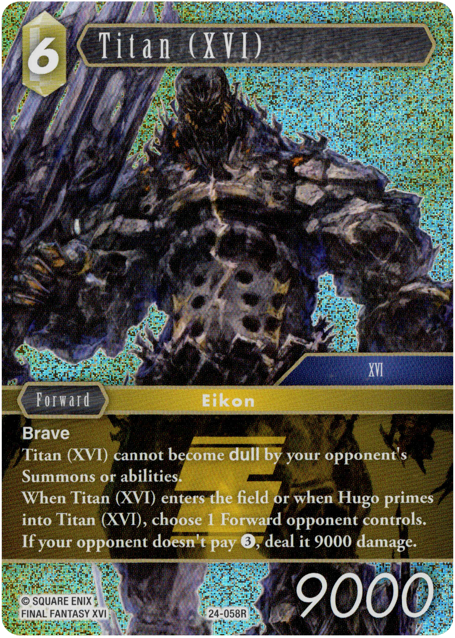 Titan (XVI) - 24-058R - Hidden Legends - Foil - Card Cavern
