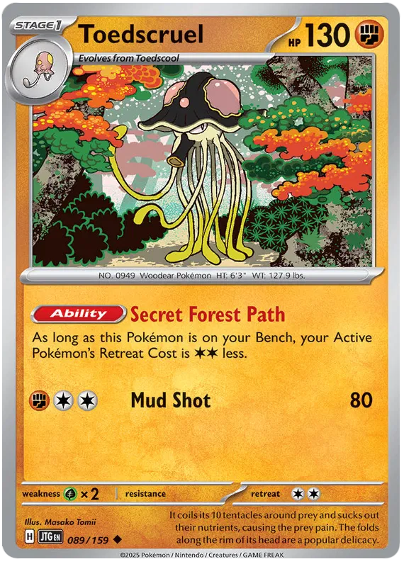Toedscruel - 089/159 - Journey Together - Card Cavern