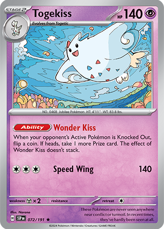 Togekiss - 072/191 - Surging Sparks