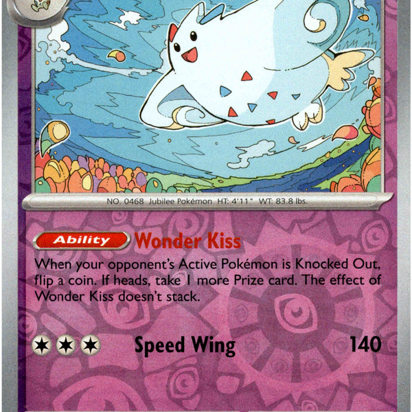 Togekiss - 072/191 - Surging Sparks - Reverse Holo Card Cavern Trading Cards, LLC Togekiss - 072/191 - Surging Sparks - Reverse Holo Card Cavern Trading Cards, LLC