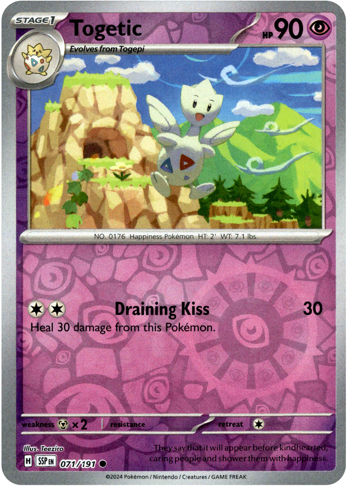 Togetic - 071/191 - Surging Sparks - Reverse Holo - Card Cavern