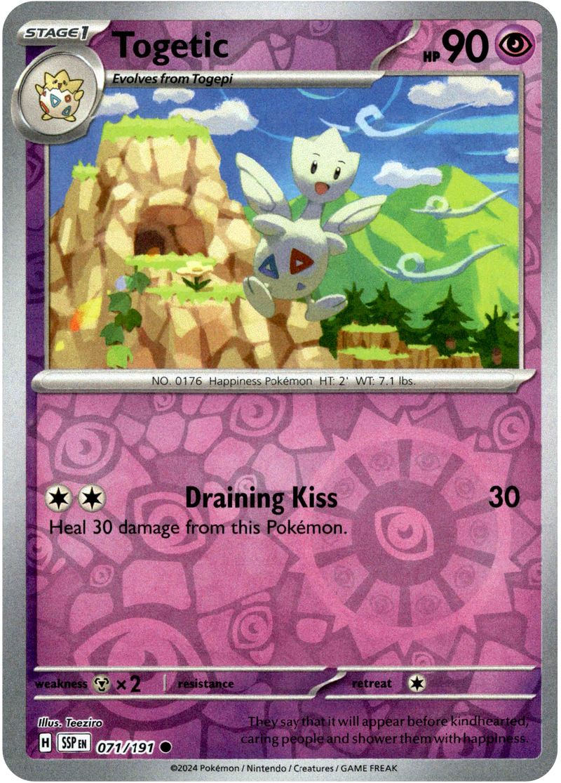 Togetic - 071/191 - Surging Sparks - Reverse Holo - Card Cavern
