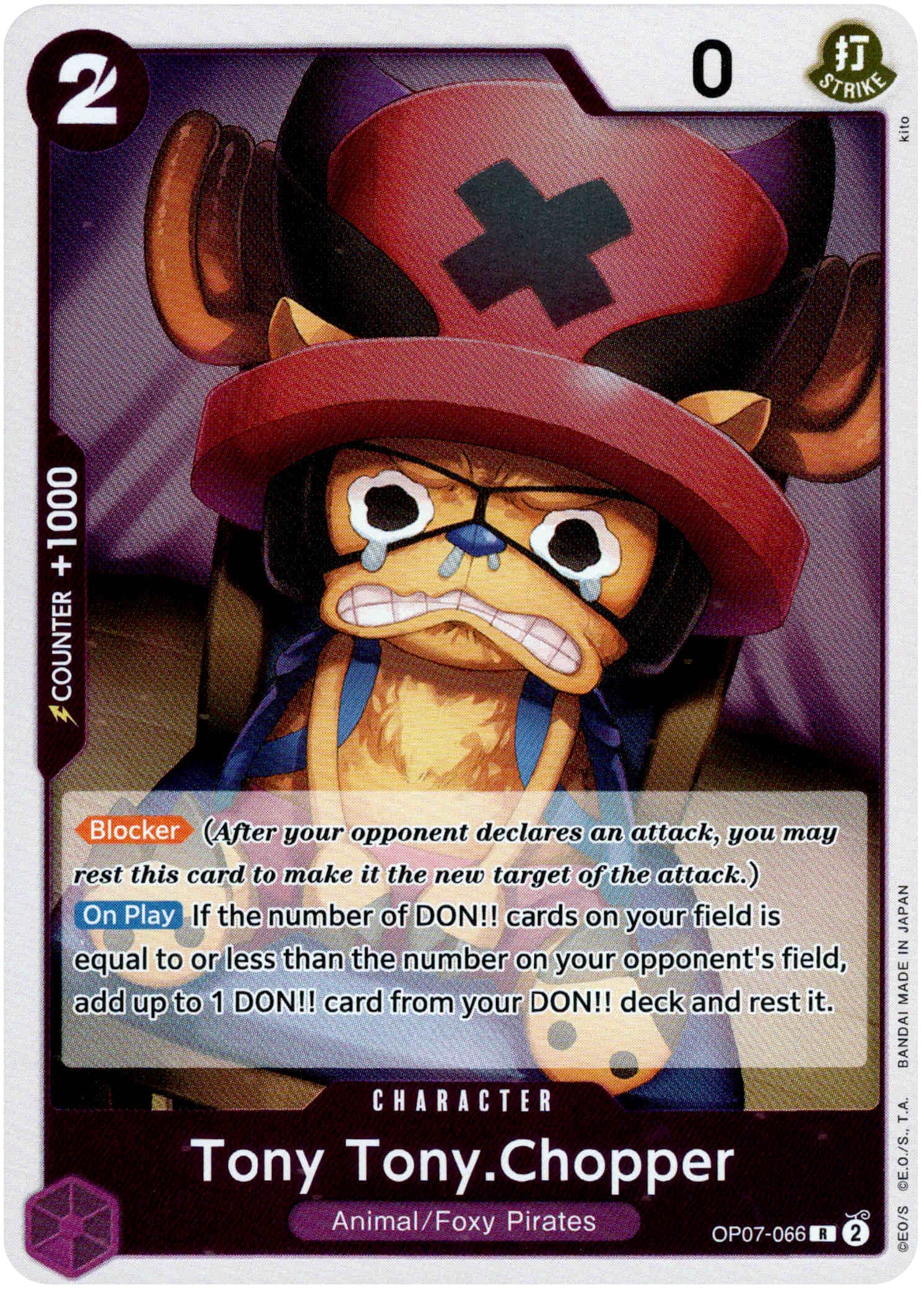 Tony Tony.Chopper - OP07-066R - 500 years in the Future - Foil - Card Cavern