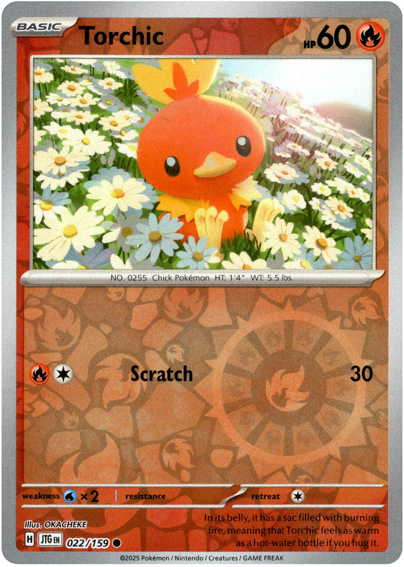 Torchic - 022/159 - Journey Together - Reverse Holo - Card Cavern