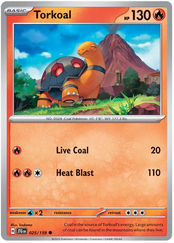 Torkoal - 025/159 - Journey Together - Card Cavern
