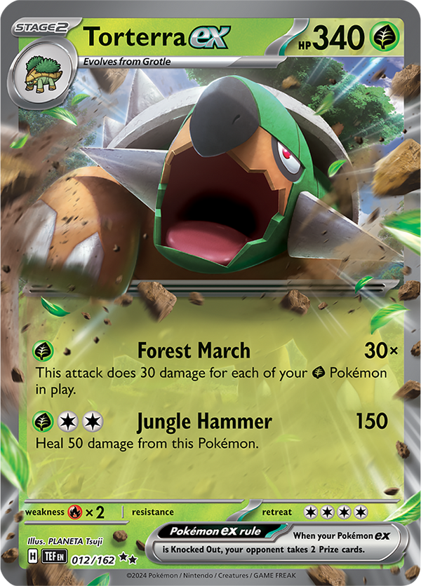 Torterra ex - 012/162 - Temporal Forces - Holo - Card Cavern