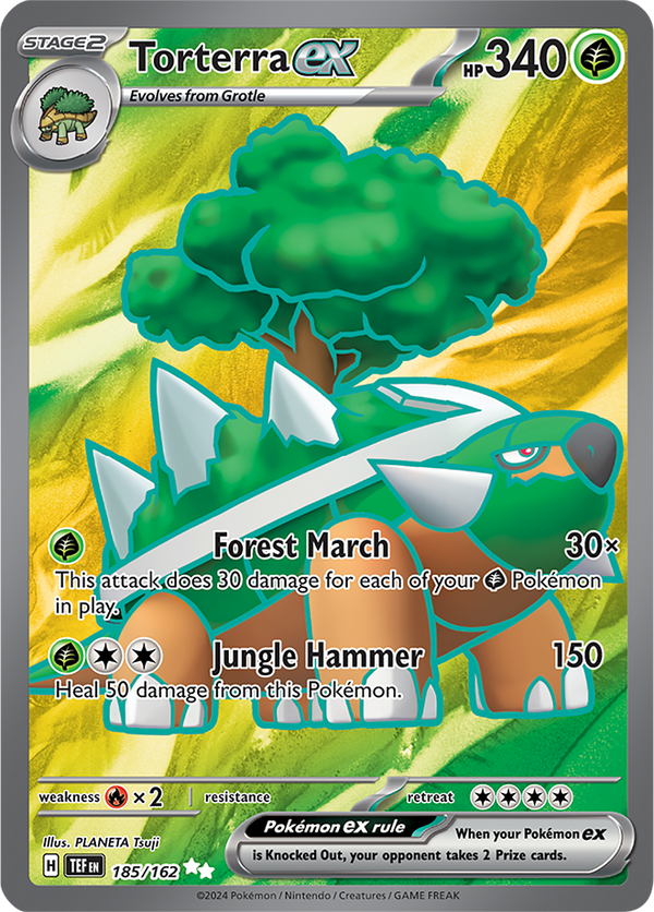Torterra ex - 185/162 - Temporal Forces - Holo - Card Cavern