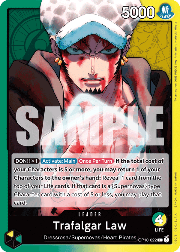 Trafalgar Law - OP10-022 L - Royal Blood - Card Cavern