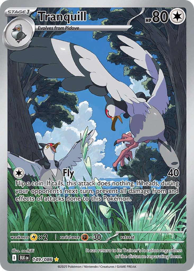 Tranquill - 149/086 - Black Bolt - Holo - Card Cavern