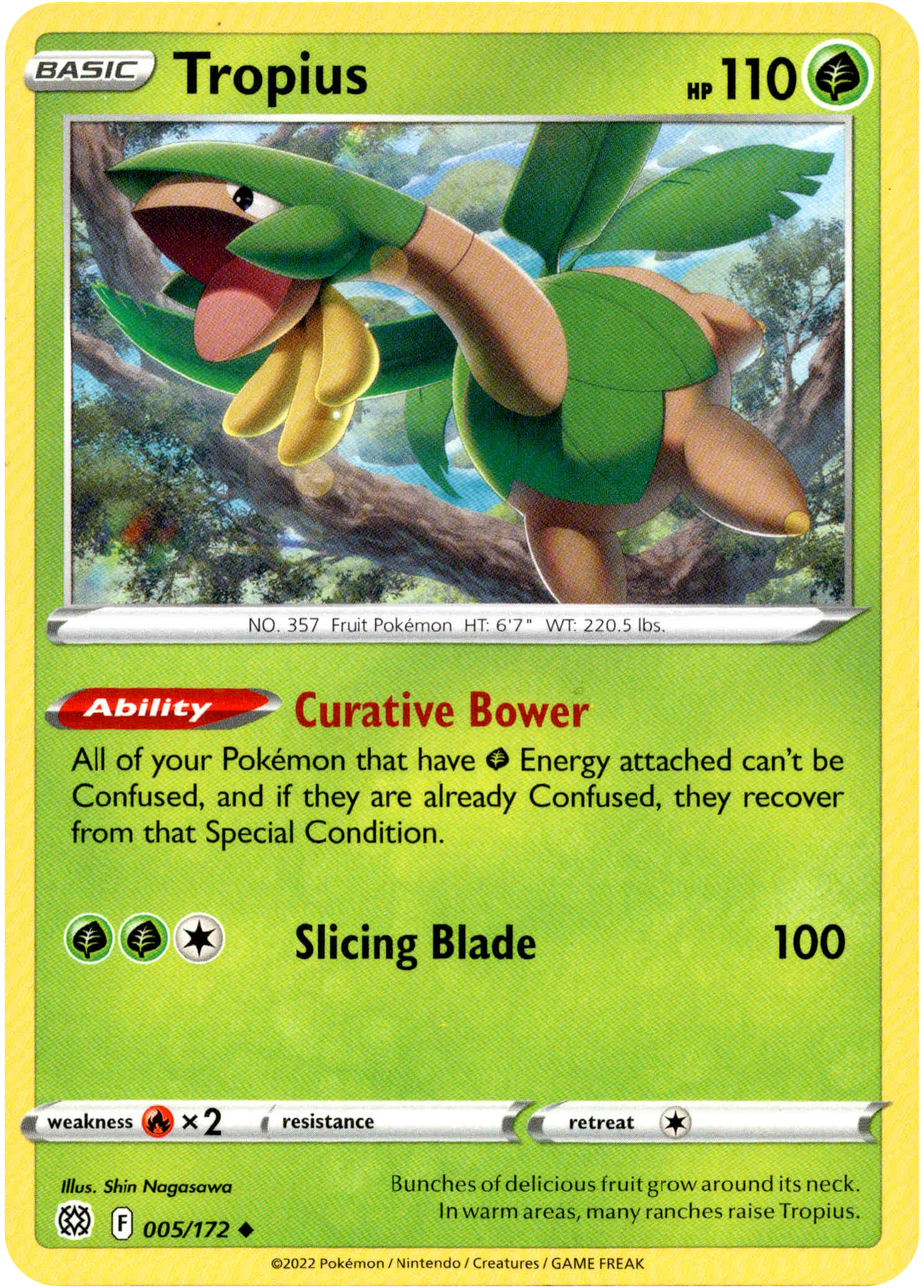 Tropius - 005/172 - Brilliant Stars - Card Cavern