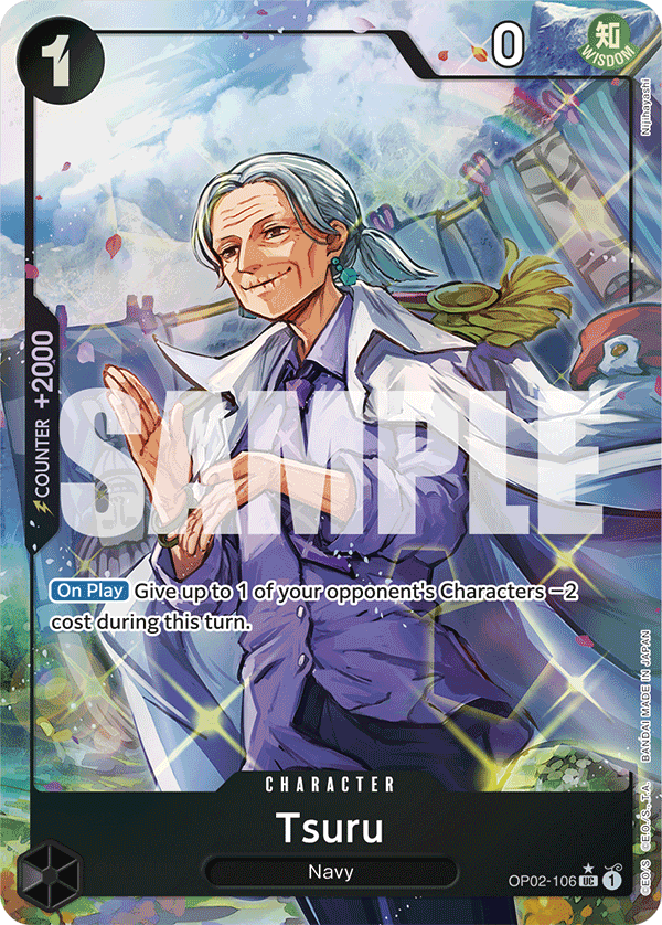 Tsuru Full Art - OP02-106 UC - The Best - Foil - Card Cavern