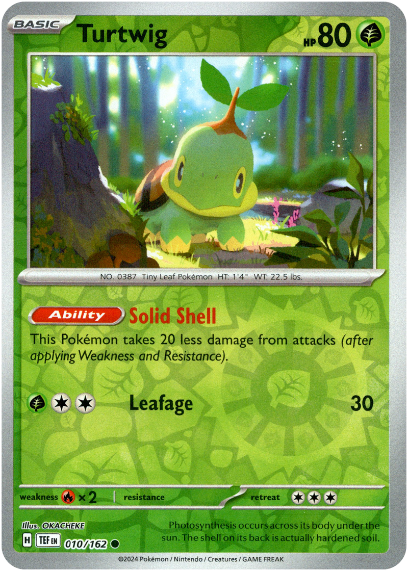 Pokemon Scarlet & Violet Temporal Forces Common Turtwig #10