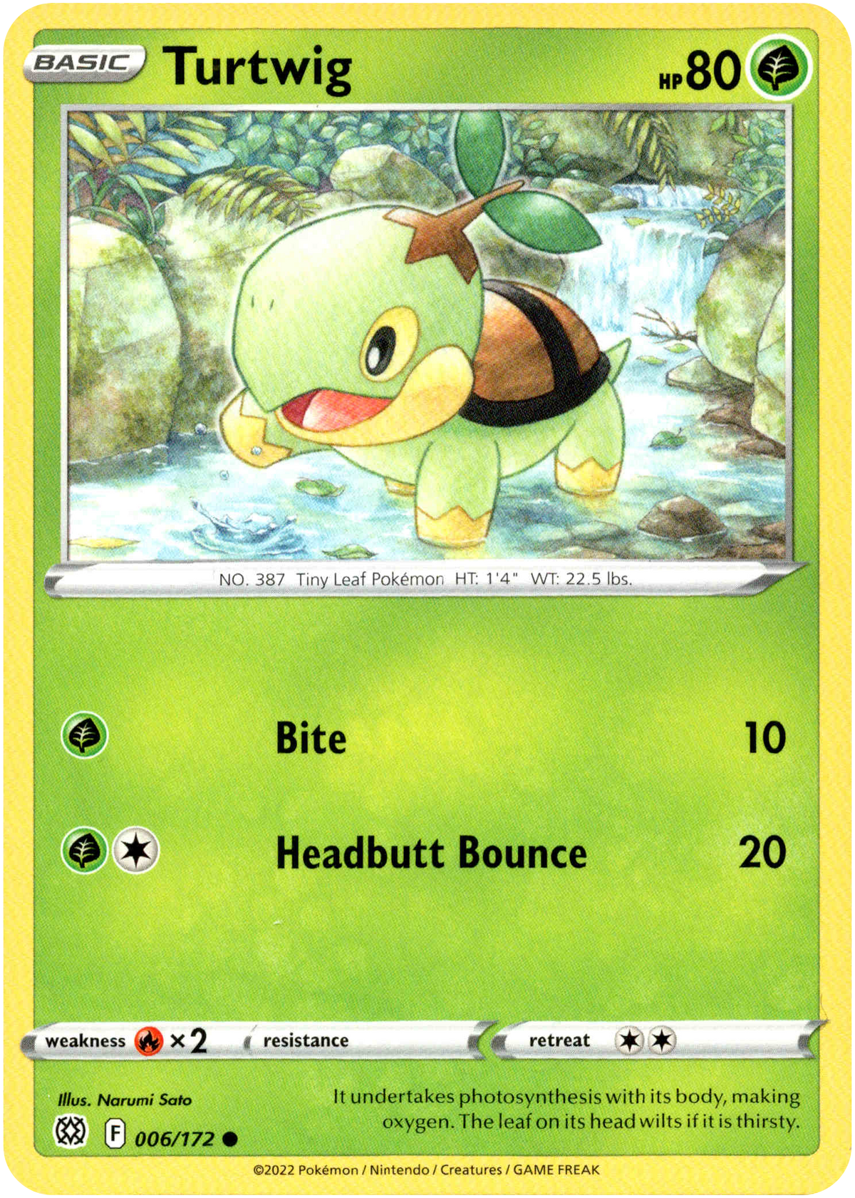 Turtwig - 006/172 - Brilliant Stars - Card Cavern