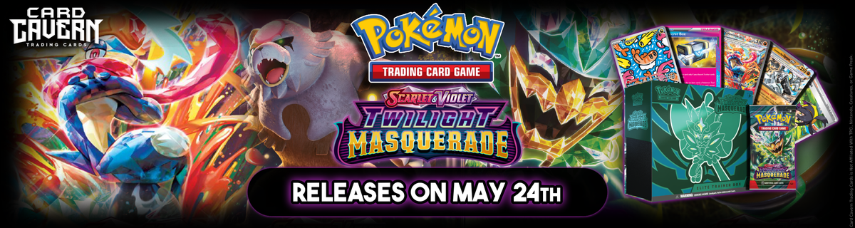 Twilight Masquerade Pokemon Singles & Sealed Products | Card Cavern Trading Cards, LLC