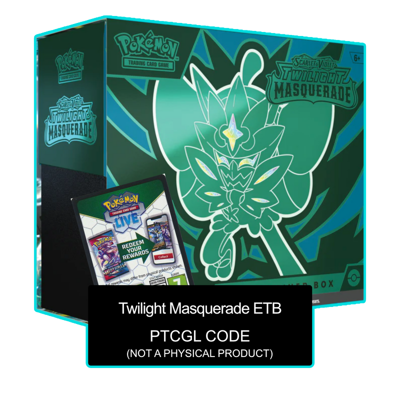 Twilight Masquerade ETB - PTCGL Code Card Cavern Trading Cards, LLC Twilight Masquerade ETB - PTCGL Code Card Cavern Trading Cards, LLC