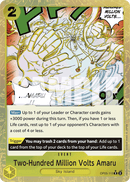 Two-Hundred Million Volts Amaru - OP05-115 R - The Best - Textured Foil - Card Cavern