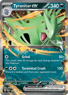 Tyranitar ex - 064/131 - Prismatic Evolutions - Holo - Card Cavern