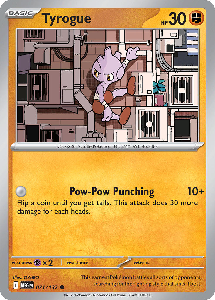 Tyrogue - 071/132 - Mega Evolution - Card Cavern