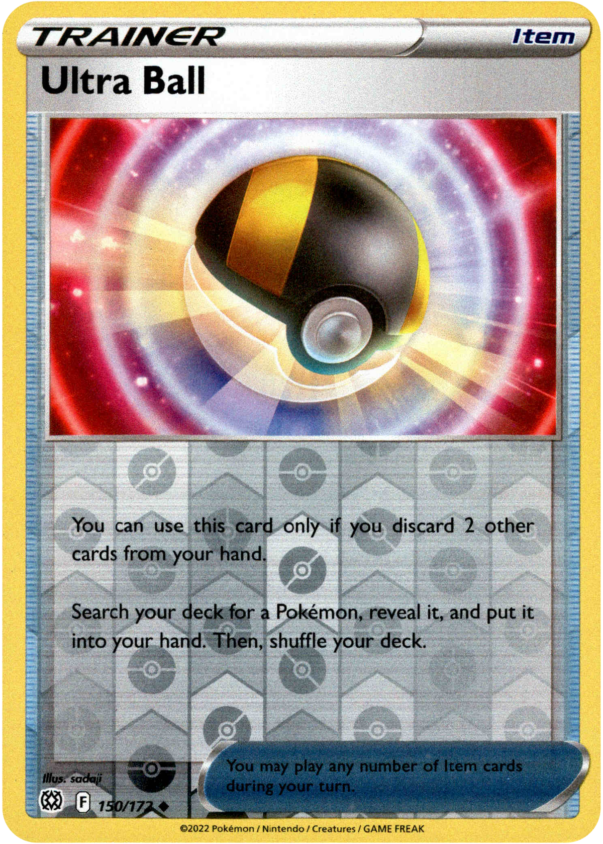 Ultra Ball - 150/172 - Brilliant Stars - Reverse Holo - Card Cavern