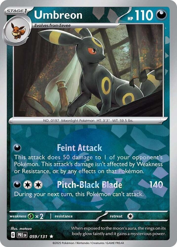 Umbreon (Poke Ball Pattern) - 059/131 - Prismatic Evolutions - Holo - Card Cavern