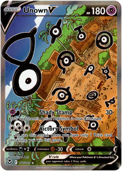 Unown V Alternate Art - 177/195 - Silver Tempest - Holo - Card Cavern