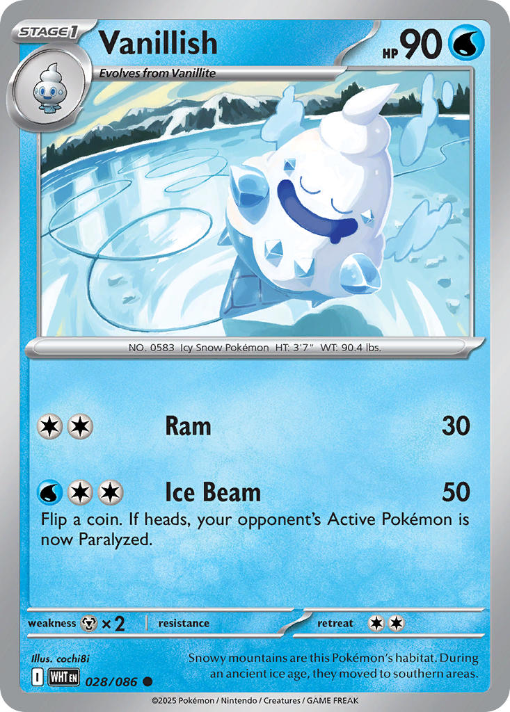 Vanillish - 028/086 - White Flare - Card Cavern