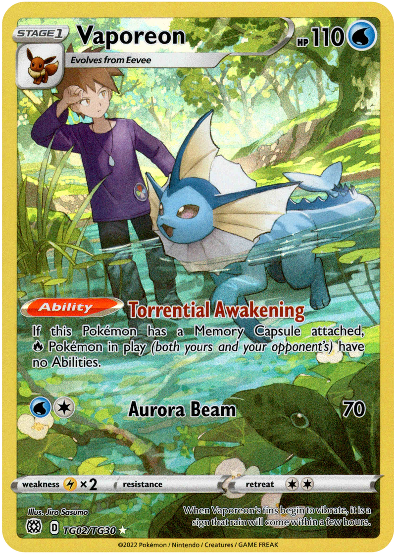Vaporeon - TG02/TG30 - Brilliant Stars - Card Cavern