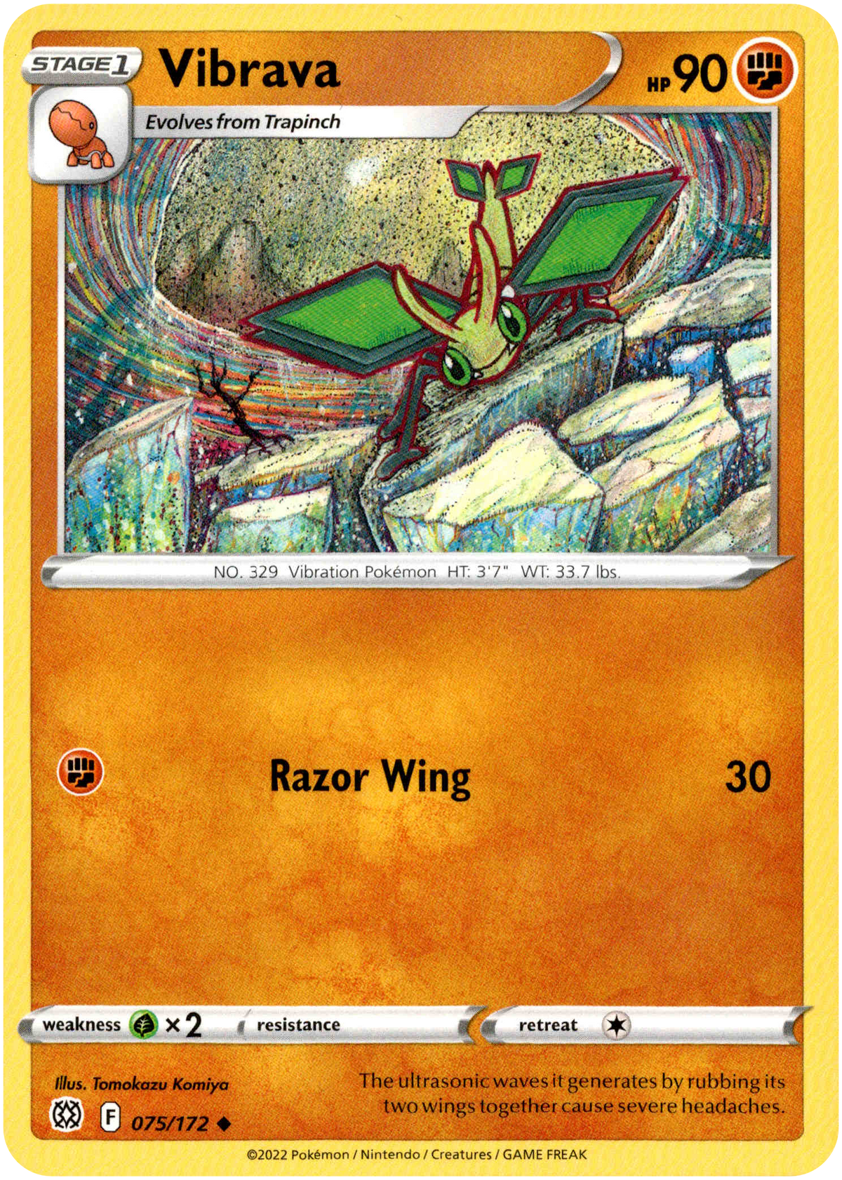 Vibrava - 075/172 - Brilliant Stars - Card Cavern