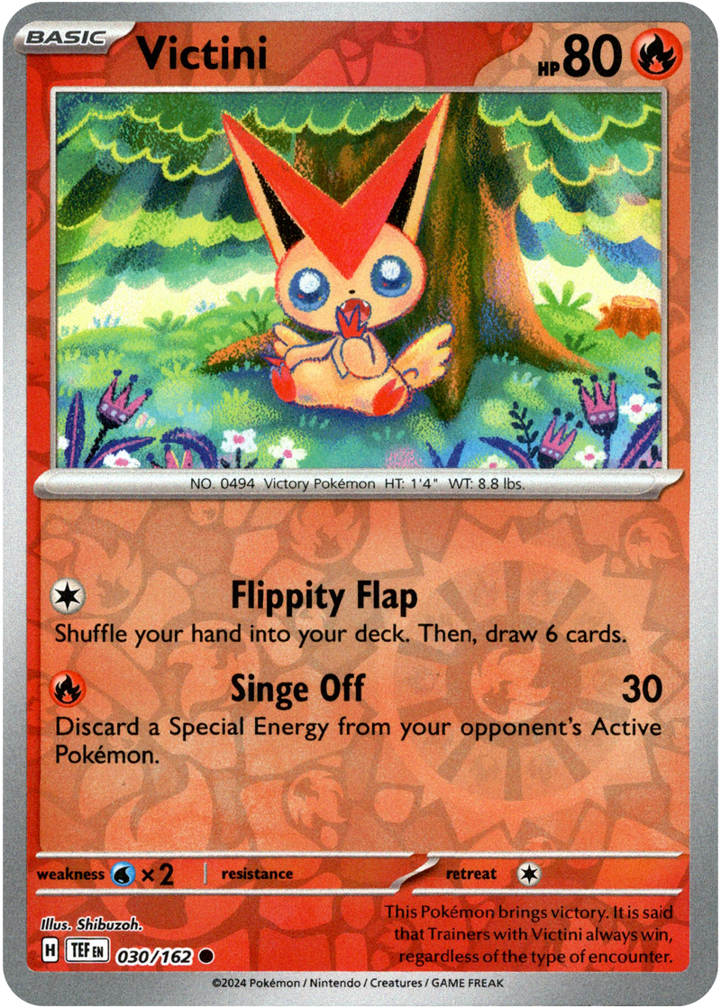 Victini - 030/162 - Temporal Forces - Reverse Holo - Card Cavern