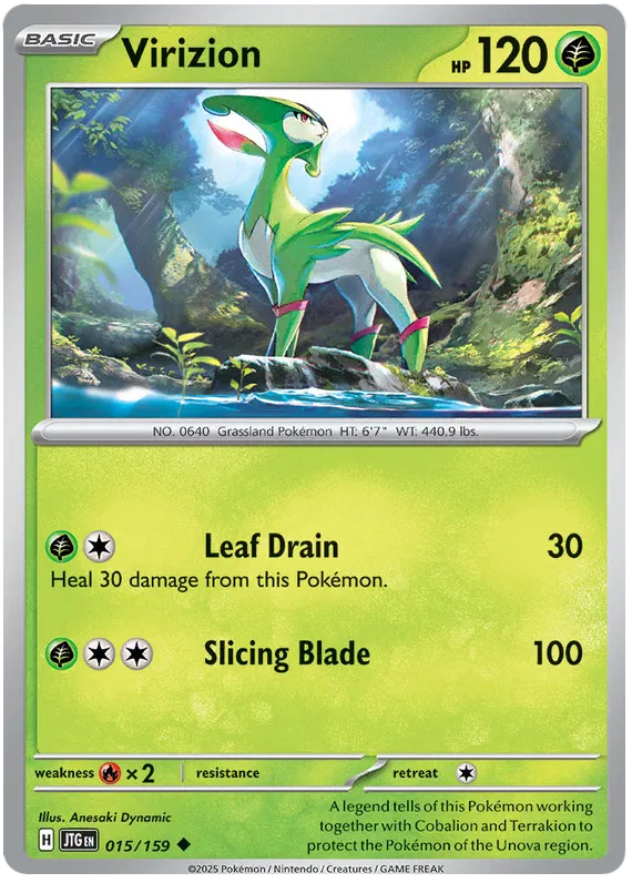 Virizion - 015/159 - Journey Together - Card Cavern